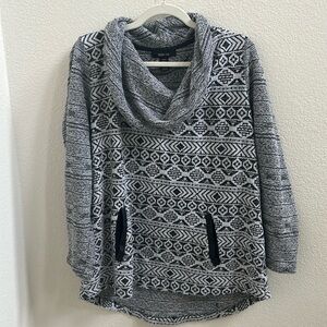 STYLE & CO black and white sweater xxl